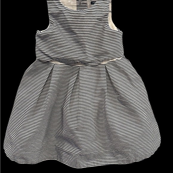 Janie and Jack Santorini Sunset 6-12 Months Navy/White Nautical Stripe Dress - Picture 2 of 8